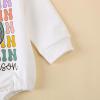 imageKuriozud Newborn Baby Boy Girl Bubble Romper Funny Letter Long Sleeve Oversized Sweater Tops Fall Winter ClothesPumokin Season White