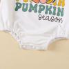 imageKuriozud Newborn Baby Boy Girl Bubble Romper Funny Letter Long Sleeve Oversized Sweater Tops Fall Winter ClothesPumokin Season White