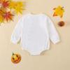 imageKuriozud Newborn Baby Boy Girl Bubble Romper Funny Letter Long Sleeve Oversized Sweater Tops Fall Winter ClothesPumokin Season White