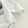 imageKuriozud Newborn Baby Boy Girl Bubble Romper Funny Letter Long Sleeve Oversized Sweater Tops Fall Winter ClothesTouchdown Kinda Day