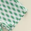 imageKuriozud Toddler Baby Boy Golf Outfit Short Sleeve T Shirt Top And Shorts Set Spring Summer ClothesGolf Cart White Shirt Plaid Green Shorts