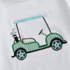 imageKuriozud Toddler Baby Boy Golf Outfit Short Sleeve T Shirt Top And Shorts Set Spring Summer ClothesGolf Cart White Shirt Striped Green Shorts