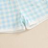 imageKuriozud Toddler Baby Boy Golf Outfit Short Sleeve T Shirt Top And Shorts Set Spring Summer ClothesGolf Embroidery Plaid Blue