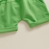 imageKuriozud Toddler Baby Boy Golf Outfit Short Sleeve T Shirt Top And Shorts Set Spring Summer ClothesGreen Shirt Green Shorts