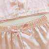 imageKuriozud Toddler Baby Girl Boy Satin Pajamas Set Kids Summer Pjs Set Short Sleeve Button Down Nightwear SleepwearPink