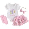White Pink My 1st Easter a