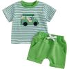 Green Shirt Green Shorts