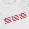 imageKuriozud 4th Of July Baby Boy Girl Outfit Toddler USA Flag Tshirt Top And Plaid Shorts 2pcs Set Fourth Of July ClothesAmerican Flag Plaidwhite
