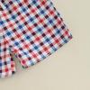 imageKuriozud 4th Of July Baby Boy Girl Outfit Toddler USA Flag Tshirt Top And Plaid Shorts 2pcs Set Fourth Of July ClothesUsared