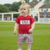 imageKuriozud 4th Of July Baby Boy Girl Outfit Toddler USA Flag Tshirt Top And Plaid Shorts 2pcs Set Fourth Of July ClothesUsared
