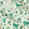 imageKuriozud Baby Girl Boy Silk Pajamas Summer Pjs Stain Onesie Romper OnePiece Jumpsuit Lapel Button Down Sleepwear 024MGreen St Patricks Day Clover