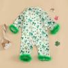 imageKuriozud Baby Girl Boy Silk Pajamas Summer Pjs Stain Onesie Romper OnePiece Jumpsuit Lapel Button Down Sleepwear 024MGreen St Patricks Day Clover