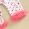 imageKuriozud Baby Girl Boy Silk Pajamas Summer Pjs Stain Onesie Romper OnePiece Jumpsuit Lapel Button Down Sleepwear 024MPink Bow