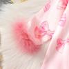 imageKuriozud Baby Girl Boy Silk Pajamas Summer Pjs Stain Onesie Romper OnePiece Jumpsuit Lapel Button Down Sleepwear 024MPink Bow a