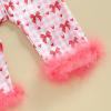 imageKuriozud Baby Girl Boy Silk Pajamas Summer Pjs Stain Onesie Romper OnePiece Jumpsuit Lapel Button Down Sleepwear 024MPink Bowplaid