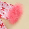 imageKuriozud Baby Girl Boy Silk Pajamas Summer Pjs Stain Onesie Romper OnePiece Jumpsuit Lapel Button Down Sleepwear 024MPink Bowplaid