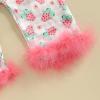imageKuriozud Baby Girl Boy Silk Pajamas Summer Pjs Stain Onesie Romper OnePiece Jumpsuit Lapel Button Down Sleepwear 024MPink Bowstrawberry