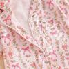 imageKuriozud Baby Girl Boy Silk Pajamas Summer Pjs Stain Onesie Romper OnePiece Jumpsuit Lapel Button Down Sleepwear 024MPink Easter Bowbunny
