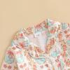 imageKuriozud Baby Girl Boy Silk Pajamas Summer Pjs Stain Onesie Romper OnePiece Jumpsuit Lapel Button Down Sleepwear 024MPink Easter Boweggs