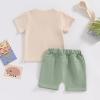 imageKuriozud Big Brother Little Brother Matching Outfits Toddler Baby Boy Romper and T Shirt Shorts Set Summer ClothesBig Brother Green 1