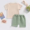 imageKuriozud Big Brother Little Brother Matching Outfits Toddler Baby Boy Romper and T Shirt Shorts Set Summer ClothesBig Brother Green 2