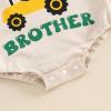 imageKuriozud Big Brother Little Brother Matching Outfits Toddler Baby Boy Romper and T Shirt Shorts Set Summer ClothesLittle Brother Green 1