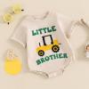 imageKuriozud Big Brother Little Brother Matching Outfits Toddler Baby Boy Romper and T Shirt Shorts Set Summer ClothesLittle Brother Green 1