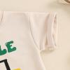 imageKuriozud Big Brother Little Brother Matching Outfits Toddler Baby Boy Romper and T Shirt Shorts Set Summer ClothesLittle Brother Green 1