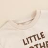 imageKuriozud Big Brother Little Brother Matching Outfits Toddler Baby Boy Romper and T Shirt Shorts Set Summer ClothesLittle Brother Yellow