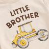 imageKuriozud Big Brother Little Brother Matching Outfits Toddler Baby Boy Romper and T Shirt Shorts Set Summer ClothesLittle Brother Yellow