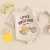 imageKuriozud Big Brother Little Brother Matching Outfits Toddler Baby Boy Romper and T Shirt Shorts Set Summer ClothesLittle Brother Yellow