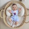 imageKuriozud My First 4th of July Outfit Baby Boy American Flag Onesie USA Bubble RomperShorts Set Fourth of July ClothesWhite Blue B