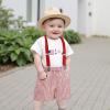 imageKuriozud My First 4th of July Outfit Baby Boy American Flag Onesie USA Bubble RomperShorts Set Fourth of July ClothesWhite Red B