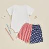 imageKuriozud My First 4th of July Outfit Baby Boy American Flag Onesie USA Bubble RomperShorts Set Fourth of July ClothesWhite Red Blue