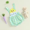imageKuriozud Newborn Baby Easter Outfit Baby Boy Girl Eggs Overall Romper Jumpsuit Cute Spring Chicken Baby ClothesChicken Yellow Baby Boy