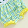 imageKuriozud Newborn Baby Easter Outfit Baby Boy Girl Eggs Overall Romper Jumpsuit Cute Spring Chicken Baby ClothesChicken Yellow Baby Girl