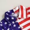 imageKuriozud Toddler Baby Boy 4th JulyHalloweenChristmas Outfits Button Down Shirt Short Pants Set Festivel Clothes4th of July Outfits Classics Usa Flag