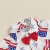 imageKuriozud Toddler Baby Boy 4th JulyHalloweenChristmas Outfits Button Down Shirt Short Pants Set Festivel Clothes4th of July Redb