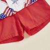 imageKuriozud Toddler Baby Boy 4th JulyHalloweenChristmas Outfits Button Down Shirt Short Pants Set Festivel Clothes4th of July Redb