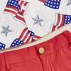 imageKuriozud Toddler Baby Boy 4th JulyHalloweenChristmas Outfits Button Down Shirt Short Pants Set Festivel Clothes4th of July Redb