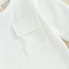 imageKuriozud Toddler Baby Boy Fall Winter Clothes Long Sleeve Crewneck Pullover Sweatshirt Jogger Pants Set 2 Piece OutfitPocket White