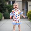 imageKuriozud Toddler Baby Girl Boy 4th of July Outfits Pajamas Set Fourth of july American Flag Button TopsShorts SleepwearAmerican Food Blue