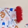 imageKuriozud Toddler Baby Girl Boy 4th of July Outfits Pajamas Set Fourth of july American Flag Button TopsShorts SleepwearAmerican Food Red
