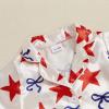 imageKuriozud Toddler Baby Girl Boy 4th of July Outfits Pajamas Set Fourth of july American Flag Button TopsShorts SleepwearStar Red a