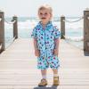 imageKuriozud Toddler Baby Girl Boy 4th of July Outfits Pajamas Set Fourth of july American Flag Button TopsShorts SleepwearUsa Flag Ice Cream Blue