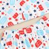 imageKuriozud Toddler Baby Girl Boy 4th of July Outfits Pajamas Set Fourth of july American Flag Button TopsShorts SleepwearUsa Flag Ice Cream White