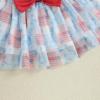 imageKuriozud 4th of July Baby Girl Dress Outfits USA Romper BodysuitTutu Skirt Set Newborn Girl First Fourth of July ClothesRed Blue