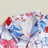 imageKuriozud 4th of July Baby Girl Pajamas Silk Stain Pjs Summer Shirt TopsShorts 2Piece Set Toddler Kids Little Girl SleepwearJuly 4th White Red Blue