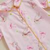imageKuriozud 4th of July Baby Girl Pajamas Silk Stain Pjs Summer Shirt TopsShorts 2Piece Set Toddler Kids Little Girl SleepwearPink Bunny With Bow