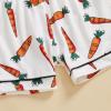 imageKuriozud 4th of July Baby Girl Pajamas Silk Stain Pjs Summer Shirt TopsShorts 2Piece Set Toddler Kids Little Girl SleepwearWhite Carrot